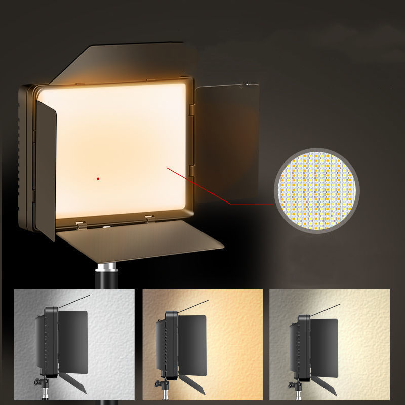 Lumière de remplissage de salle de diffusion en direct et panneau de projecteur LED de photographie